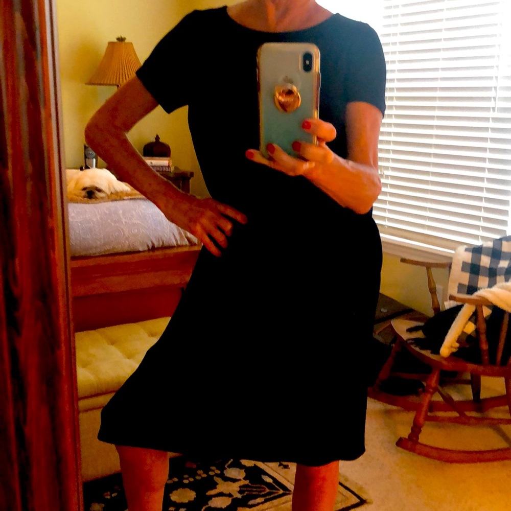 Eileen Fisher Black Asymmetrical Dress